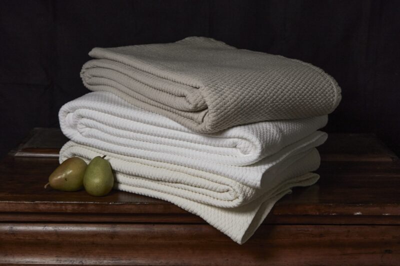 Blair Coverlets Ivory White Linen 2