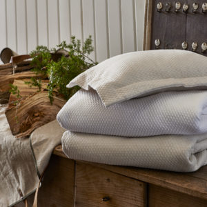 Blair White and Linen Coverlets