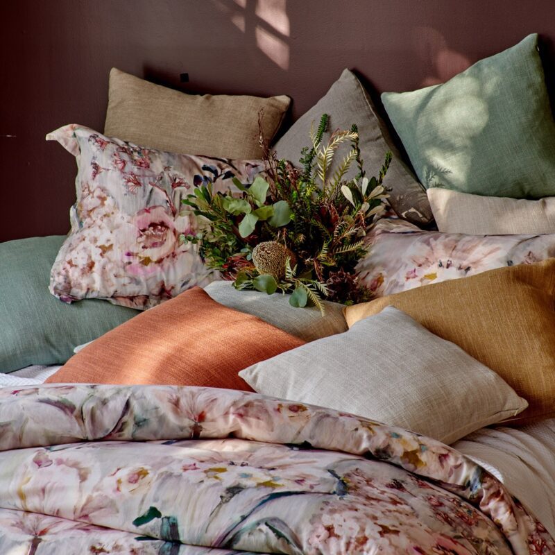 Verona on Bed with assorted Barrington pillows