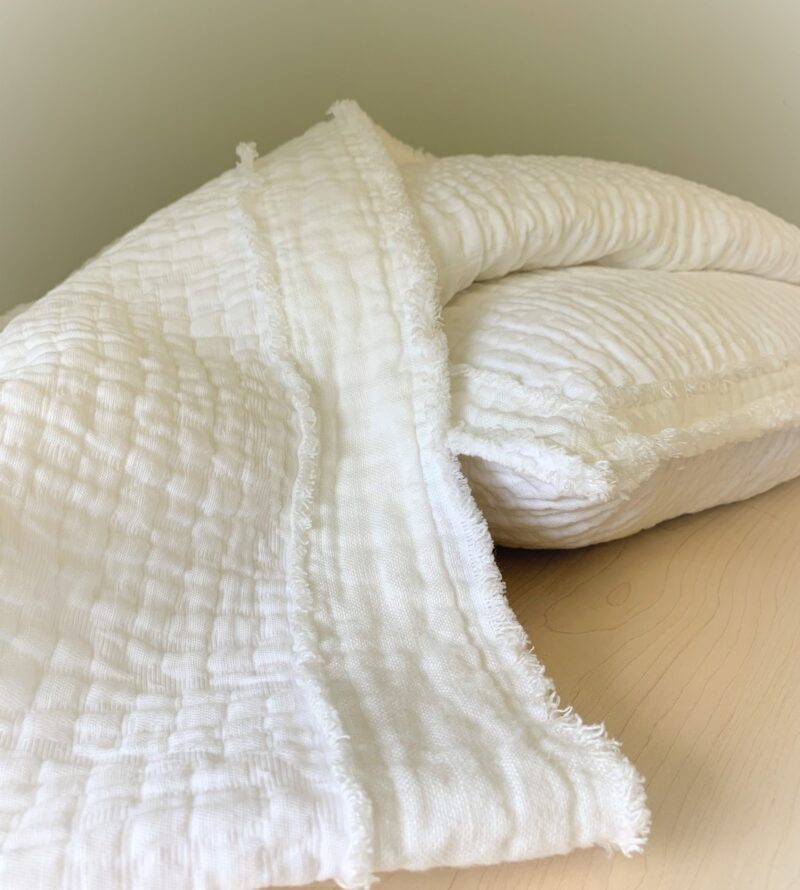 Hudson White Coverlet & Sham